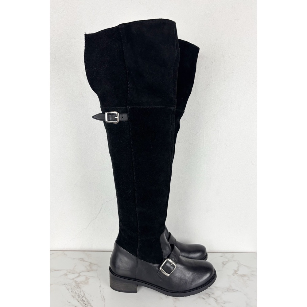 Matisse Lola Black Suede Over The Knee Boots Sz 6.5 - Picture 3 of 11